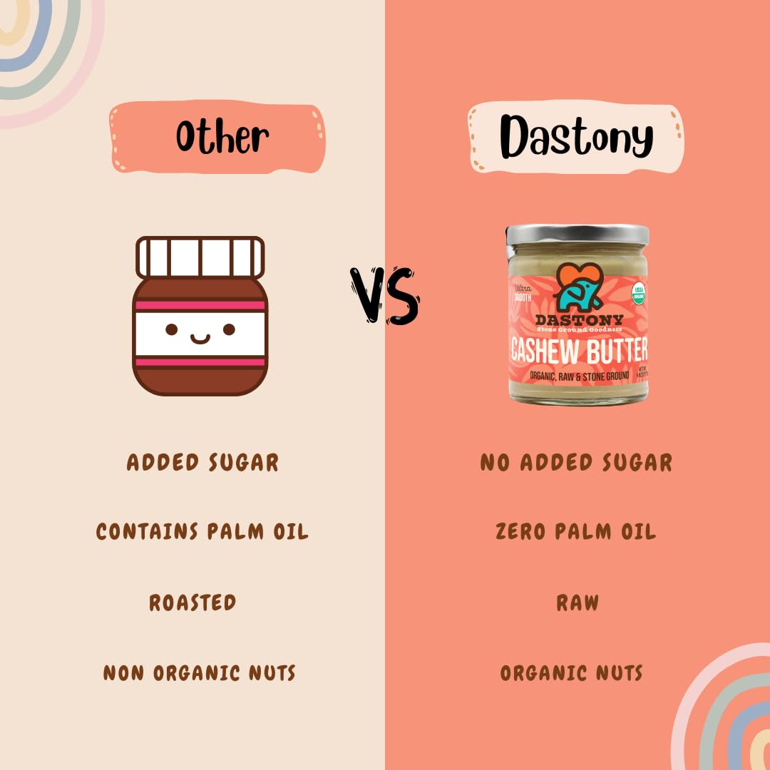 Dastony Cashew Butter stirred into oatmeal for a rich, nourishing boost.