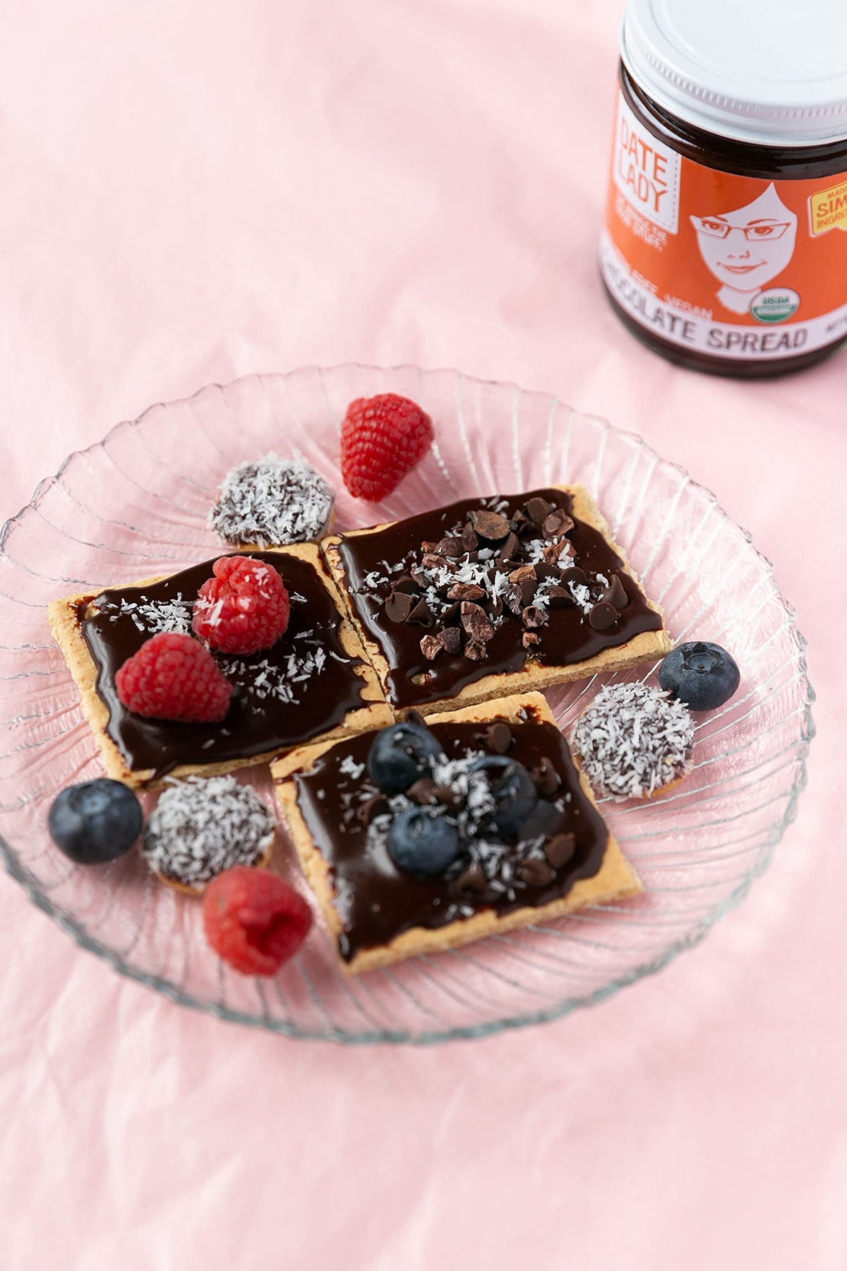 Date Lady Chocolate Date Spread in a BPA-free jar packaging