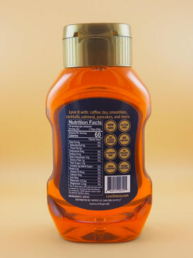 Datesy date syrup close-up showing rich amber color and no added sugar