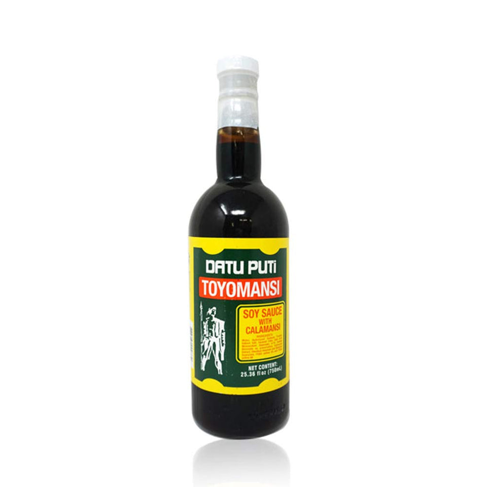 Datu Puti Toyomansi bottle shown for everyday seasoning and dipping.