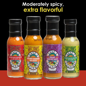 Dave's Gourmet Creamy Garlic Red Pepper Sauce as a pizza topping for vibrant flavor.