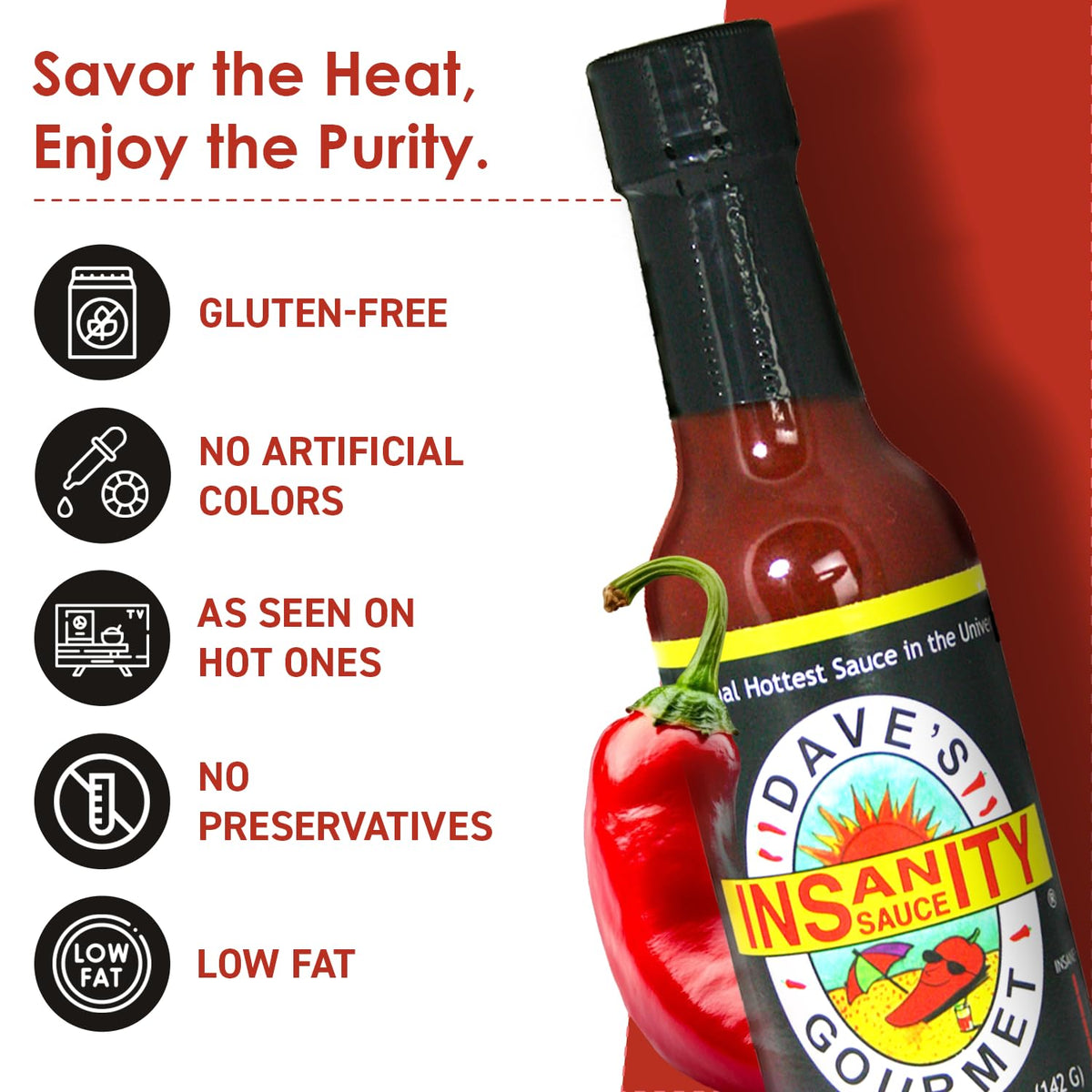 Dave's Gourmet Ghost Pepper Naga Jolokia bottle with fiery kick