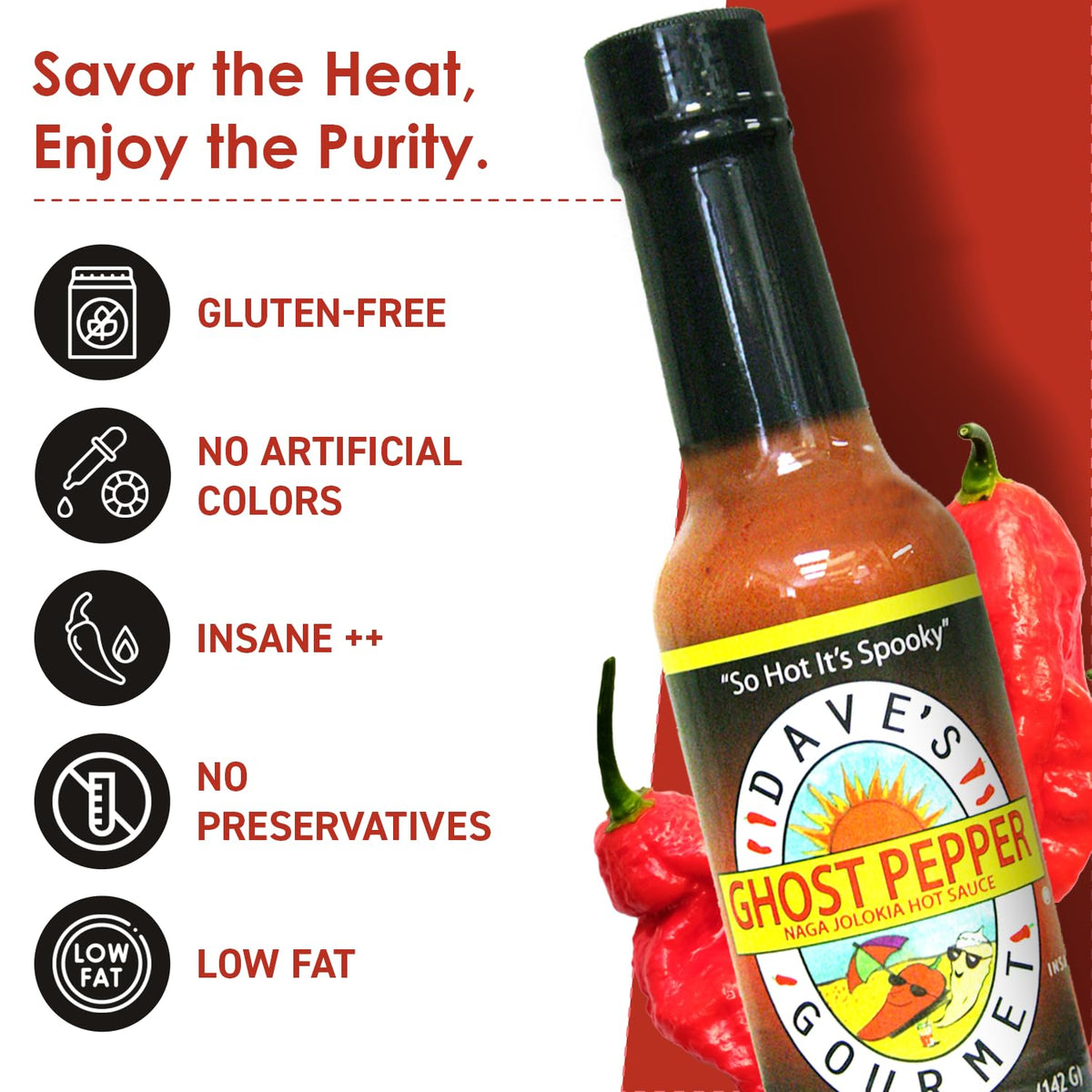 Wings get a fiery kick with Dave's Gourmet Ghost Pepper sauce