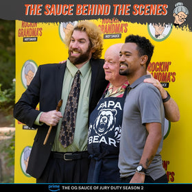 Rockin Grandma's Smoky Sauce pour provides a caramelly glaze for barbecued veggies and meats