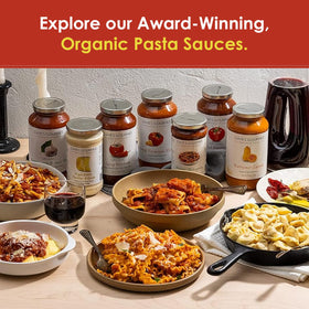 Dave's Gourmet store shelf display with convenient pantry staple
