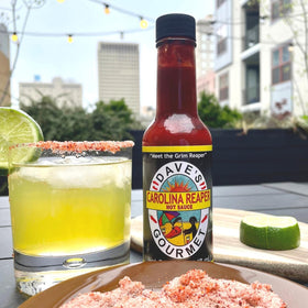 Dave's Gourmet tacos-sauce brightening soft tacos with vibrant heat