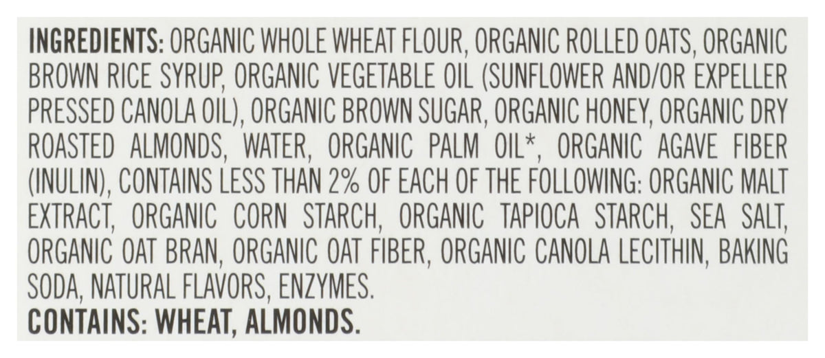 Dave's Killer Bread Oat-Rageous Honey Almond close-up shows natural ingredients.