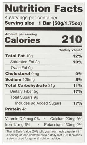Dave's Killer Bread Oat-Rageous ingredient panel emphasizes organic, non-GMO attributes.