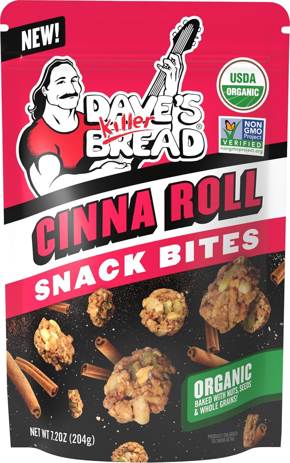 Dave's Killer Bread Organic Snack Bites Honey Nut: crunchy bites with nutty sweetness for lunches