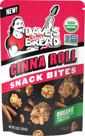 Dave's Killer Bread Organic Snack Bites Honey Nut: crunchy bites with nutty sweetness for lunches