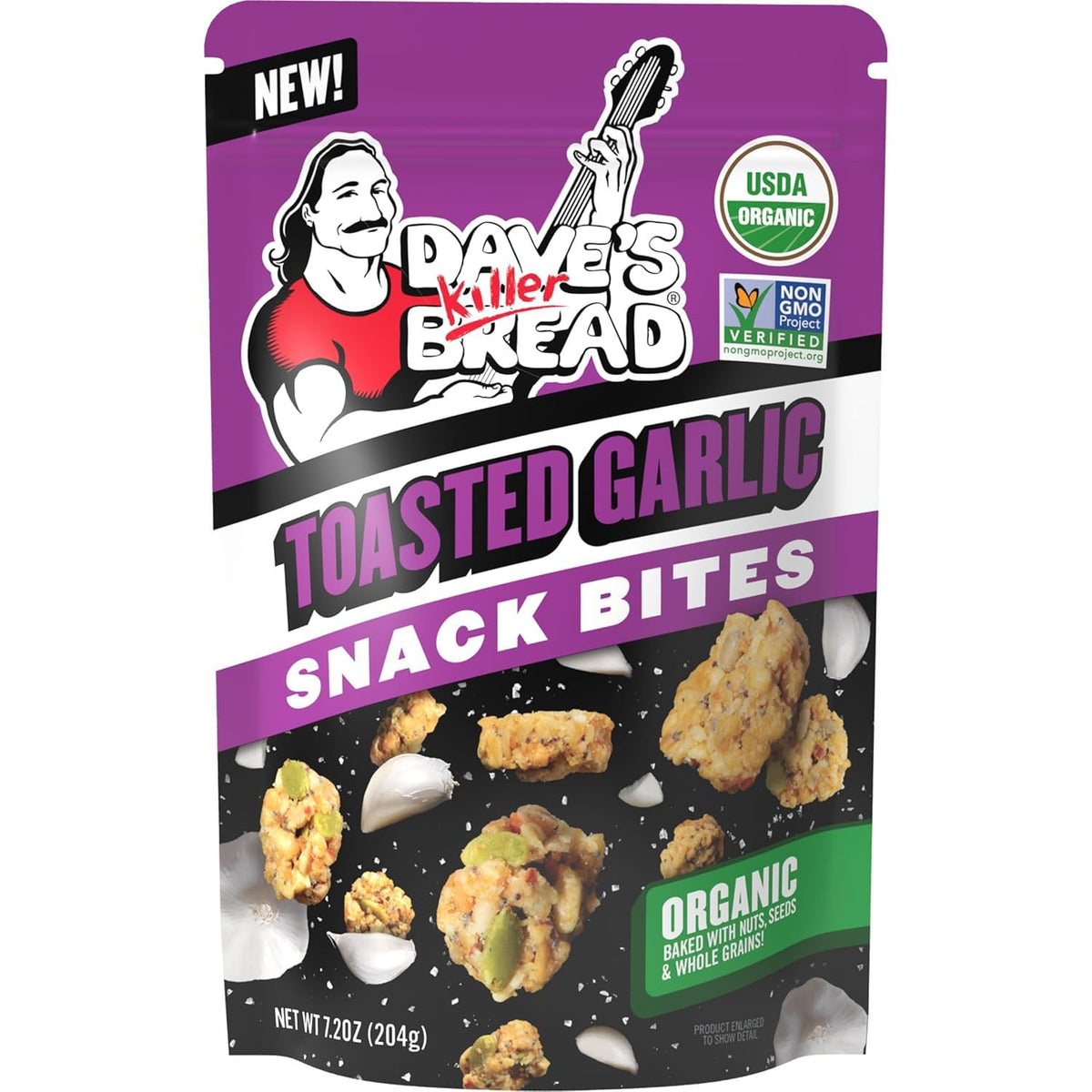 Dave's Killer Bread Organic Snack Bites Variety Pack: convenient resealable bag keeps flavors fresh