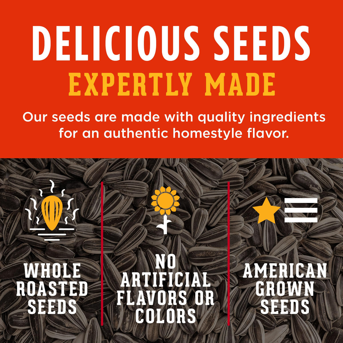 Nutrition panel on DAVID seeds package highlighting protein and carbs