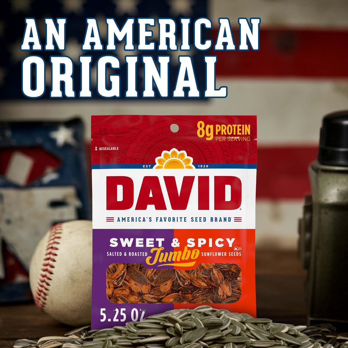Desk-side snack moment with DAVID seeds during study break