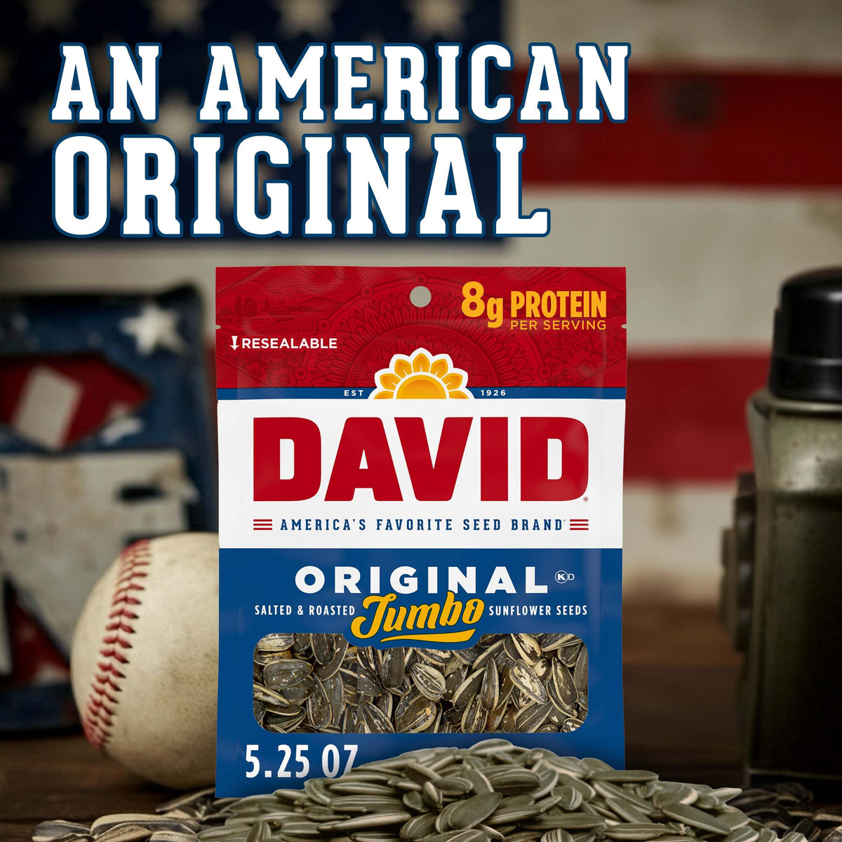On-the-go DAVID Seeds snack for busy days and breaks
