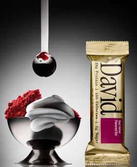 David protein bars ideal for post-workout recovery and appetite control.