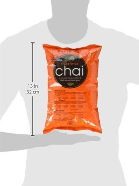 David Rio Tiger Spice Chai bag-open, ready to brew a café-style latte at home.