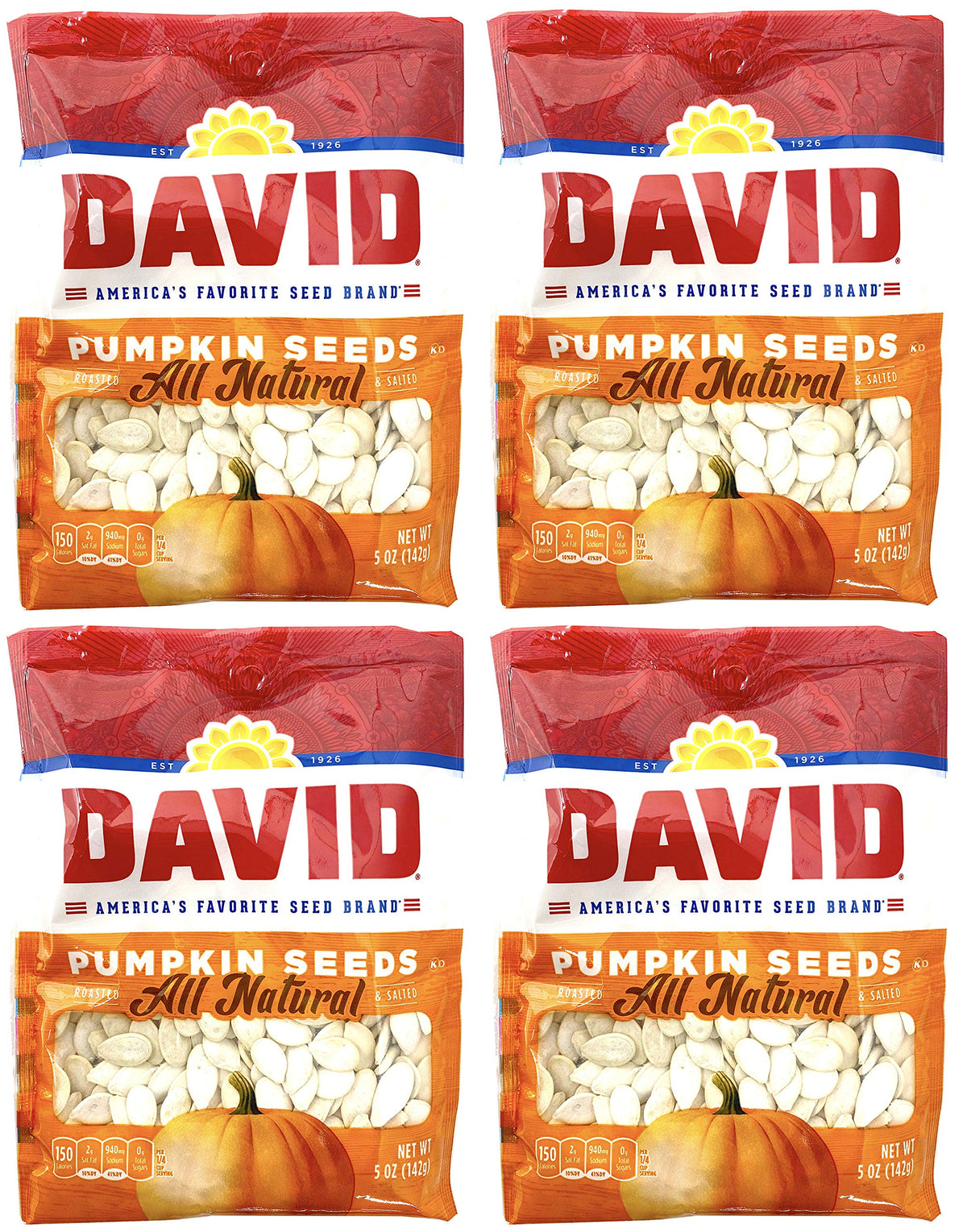 David Seeds pumpkin seeds 5oz bag for on the go snacking