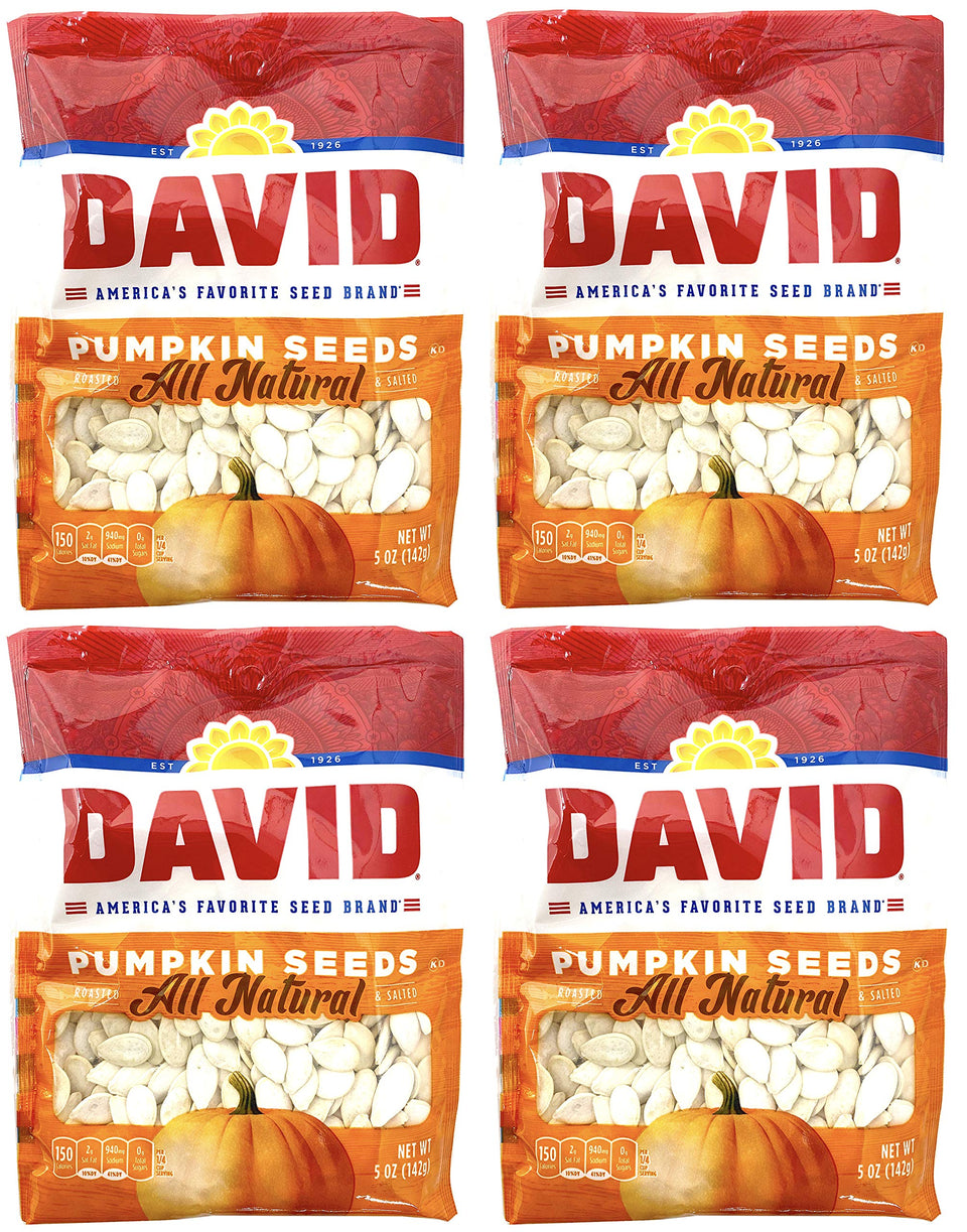 David Seeds pumpkin seeds 5oz bag for on the go snacking