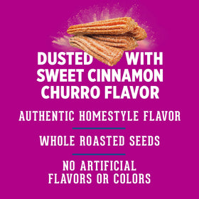 DAVID Cinnamon Churro seeds on office desk for a quick snack.