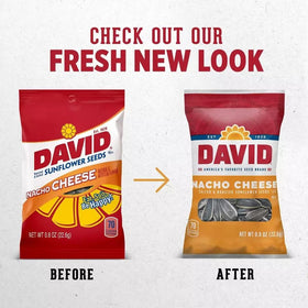 David sunflower seeds nacho flavor multipack front view for sharing