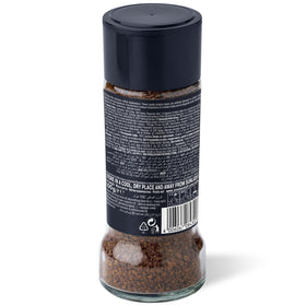 Davidoff Fine Aroma instant coffee packaging highlights convenient home use.