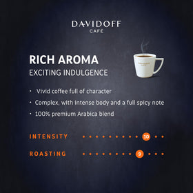 Davidoff Rich Aroma spice notes hint at bold, layered flavor.