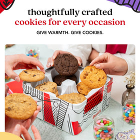 David's Cookies all-natural ingredients highlighted in crisp imagery, wholesome