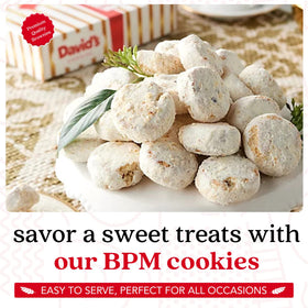 Butter Pecan Meltaway pecan crunch highlighted in a bite-sized cookie