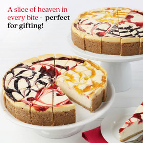 David's Cookies Cheesecake sliced bites ready for family gatherings