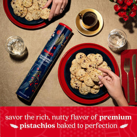 David’s Cookies Cranberry Pistachio biscuits ingredients close-up highlighting premium nuts and dried fruit