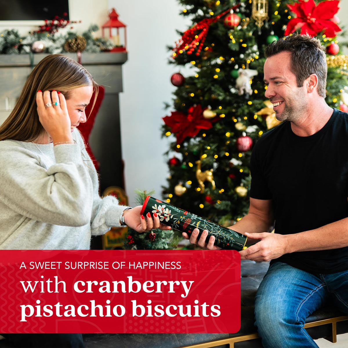 David’s Cookies Cranberry Pistachio biscuits plate-ready display showing inviting texture