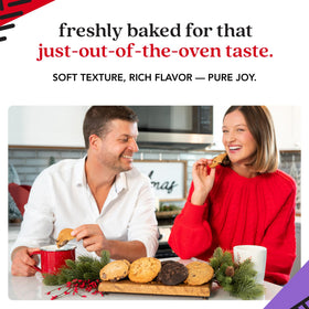 David's Cookies deluxe cookie collection on platter, perfect as a thoughtful gift