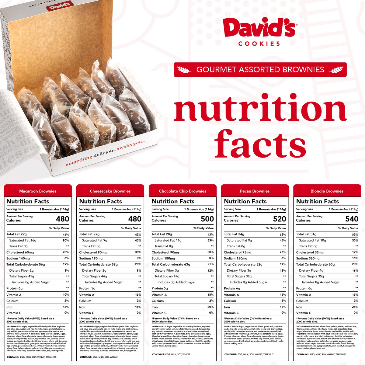 David's Cookies dessert gifting scenario with ready-to-delight brownies for guests