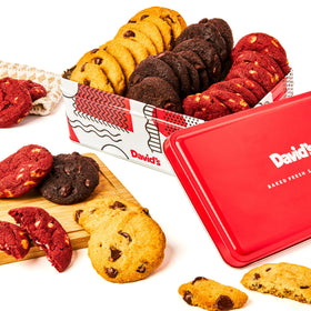 David's Cookies fresh-baked mini bites tin for celebrations and gifting