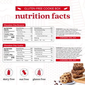 David's Cookies GFCO-certified label on packaging proves safety standards.