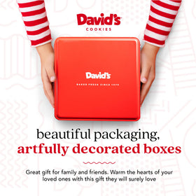 David's Cookies gift pack ready for birthdays and holidays.