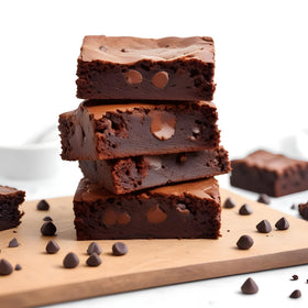 David's Cookies gluten-free brownies 9-pack packaging view highlighting freshness for gifting