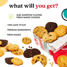 David's Cookies handmade gourmet cookies closeup, perfect for entertaining