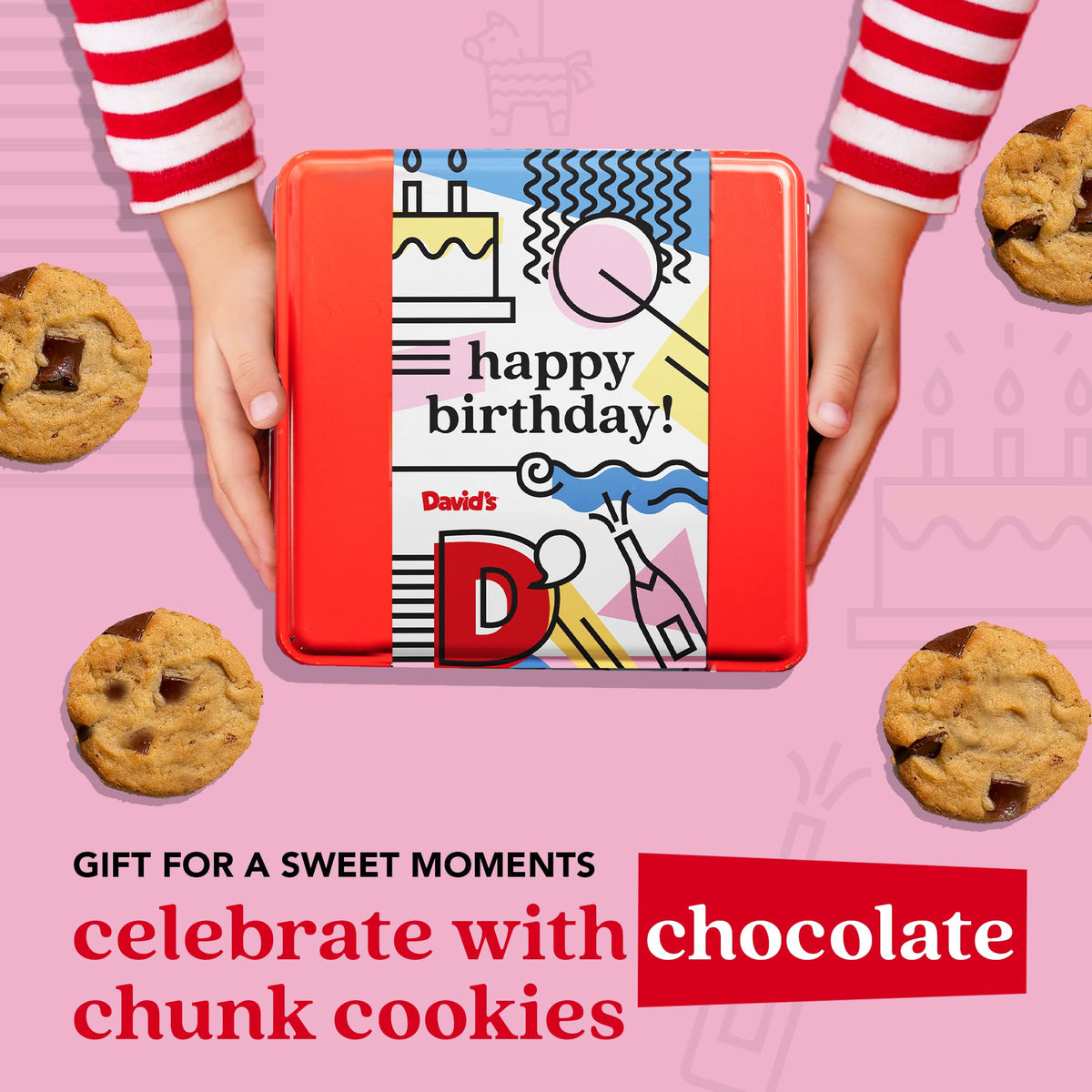 David's Cookies handmade gourmet cookies emphasize fresh-baked aroma and quality