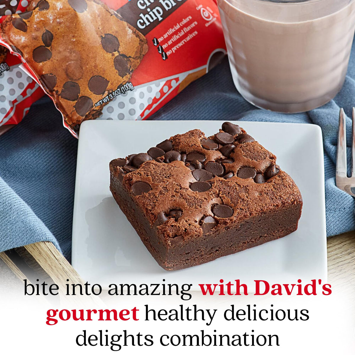 David's Cookies nut-free and dairy-free facility branding.