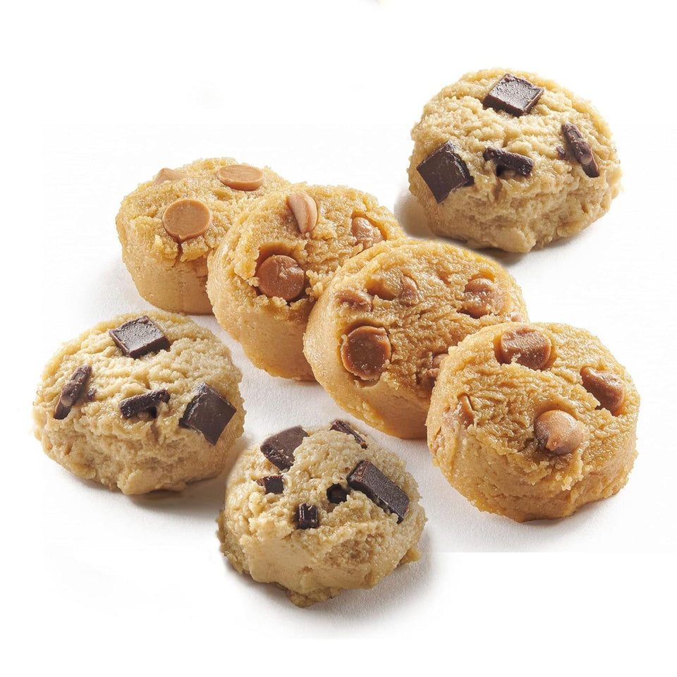 David's Cookies ready-to-bake dough with chocolate chunk and peanut butter flavors
