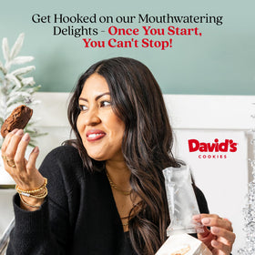 David's Cookies reusable gift tin featured to emphasize eco-friendly packaging for gifting