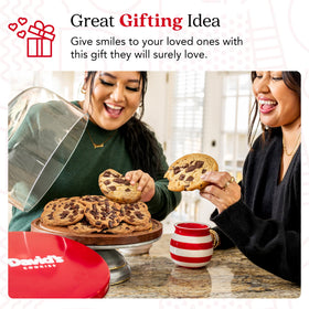David's Cookies premium tin packaging, ideal for gifting and storage.