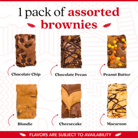 David's Cookies assorted brownie flavors offering variety to satisfy different cravings
