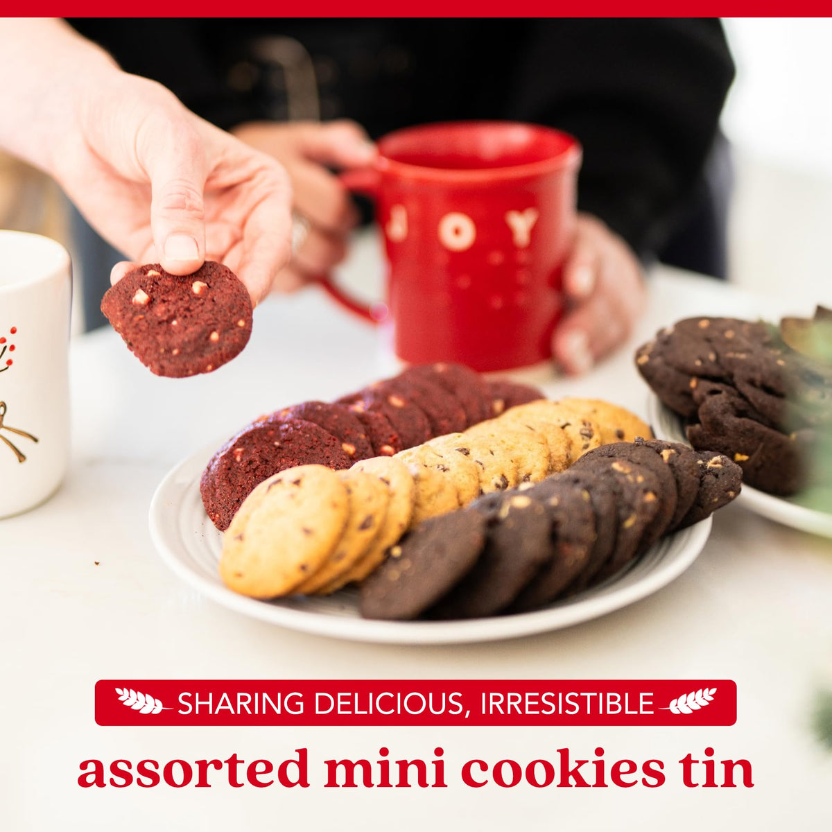 David's Cookies white chocolate chip mini cookies with creamy sweetness