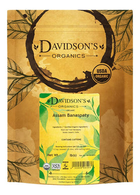 Davidson's Assam Banaspaty Estate tea leaves for a bold morning brew