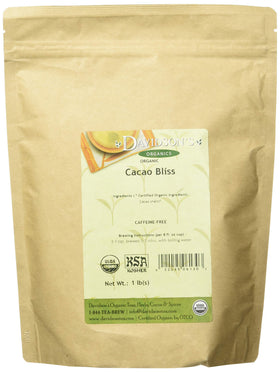 Davidson's Cacao Bliss loose leaf bag ready for a rich, caffeine-free cup