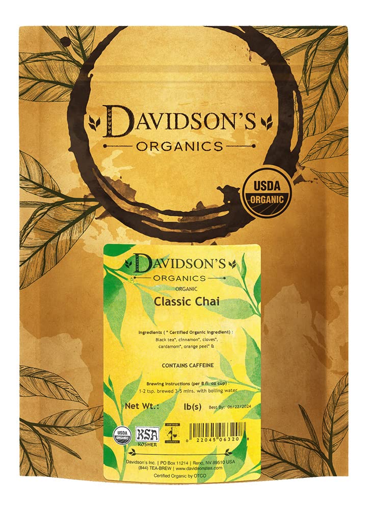 Davidson's Classic Chai loose-leaf reveals bold spices for a rich morning brew
