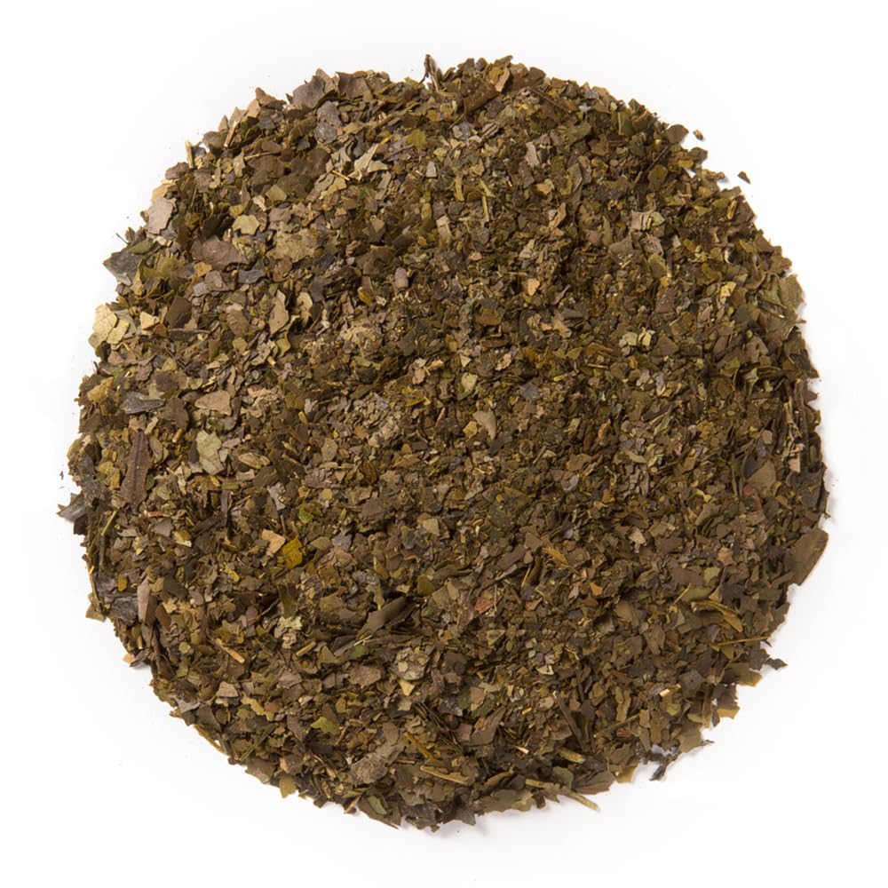 Steeping cup of Davidson's Guayusa Energy reveals earthy, balanced flavor.