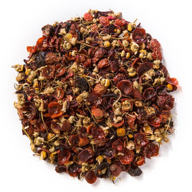 Herbal Berry Essence features blueberries, raspberries, and blackberries for a bright blend